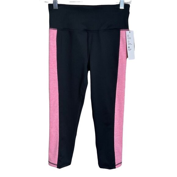 IDEOLOGY Fitness Pants Black and Pink. Size XS NWT - Picture 1 of 12
